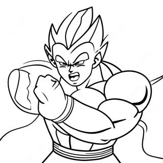 Page A Colorier Majin Vegeta En Train De Se Renforcer 52156-43410