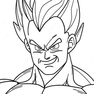 Page A Colorier Majin Vegeta En Train De Se Renforcer 52156-43411