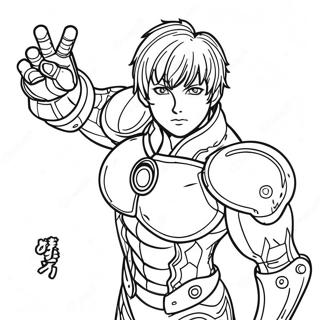 Page A Colorier Genos En Action 52166-43420