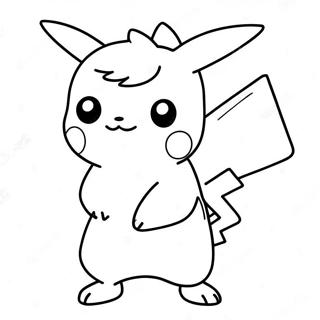 Page A Colorier Fille Pikachu 52185-43426