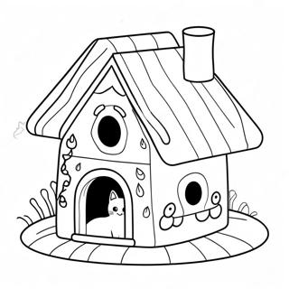 Page A Colorier De La Maison Des Chats 52256-43474