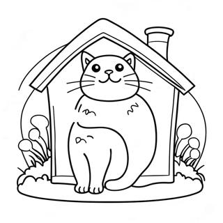 Page A Colorier De La Maison Des Chats 52256-43476