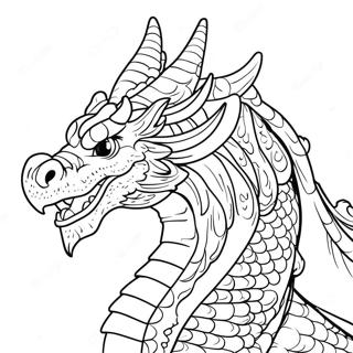 Tête Et Queue De Dragon Pages À Colorier