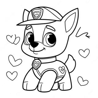 Page A Colorier De Saint Valentin De Paw Patrol 52346-43547