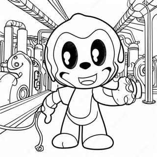 Page A Colorier Bendy Dans Une Usine Effrayante 52427-43611