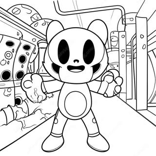 Page A Colorier Bendy Dans Une Usine Effrayante 52427-43612