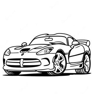 Page A Colorier De Voiture De Sport Dodge Viper 52446-43627