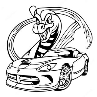 Page A Colorier De Dodge Viper En Mouvement 52447-43629