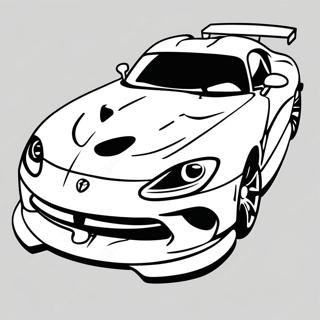 Page A Colorier De Dodge Viper En Mouvement 52447-43630