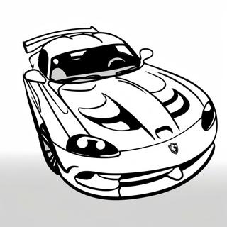 Page A Colorier De Dodge Viper En Mouvement 52447-43632