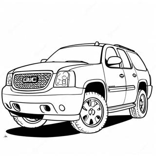 Gmc Yukon Pages À Colorier