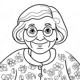 Page A Colorier Joyeuse Remets Toi Vite Mamie 52537-43697