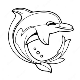 Page A Colorier Du Logo Des Miami Dolphins 5262-4218