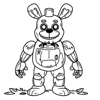 Page A Colorier De Springtrap En Pleine Longueur 52646-43791