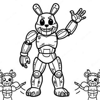 Page A Colorier De Springtrap En Pleine Longueur 52646-43792