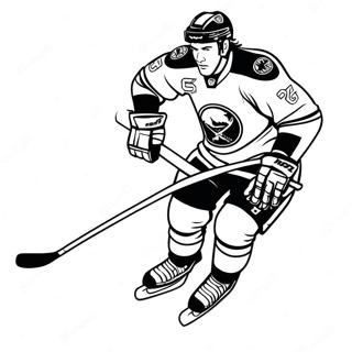 Page A Colorier Dun Joueur Des Buffalo Sabres En Train De Patiner 52667-43806