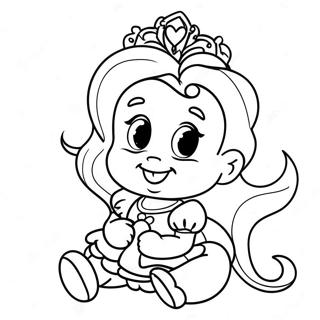 Bébé Princesse Disney Pages À Colorier