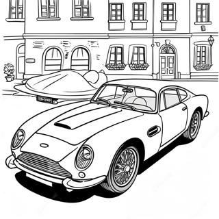 Page A Colorier De La Voiture De Sport Aston Martin Classique 52737-43862