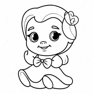 Page A Colorier De La Jolie Bebe Belle 5273-4229