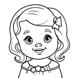 Page A Colorier De La Jolie Bebe Belle 5273-4230