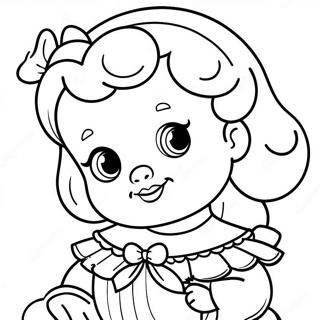 Page A Colorier De La Jolie Bebe Belle 5273-4231