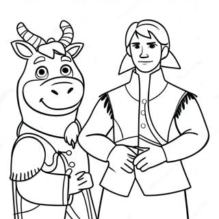 Page A Colorier De Kristoff Et Sven 52786-43898