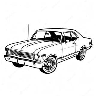 Voiture Classique Chevy Nova A Colorier 52926-43991