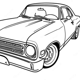 Voiture Classique Chevy Nova A Colorier 52926-43992