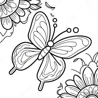 Page A Colorier Dun Papillon Colore 5293-4245