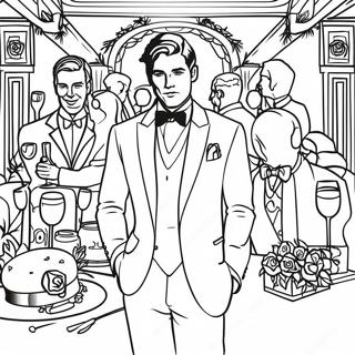 Page A Colorier La Fete Somptueuse De Gatsby 53007-44085