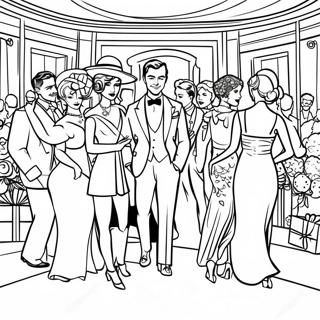 Page A Colorier La Fete Somptueuse De Gatsby 53007-44088