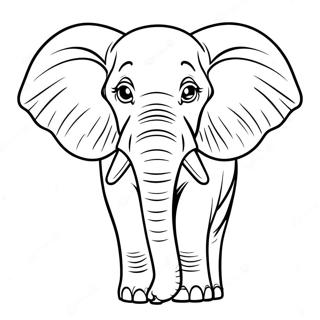 Éléphant Africain Pages À Colorier