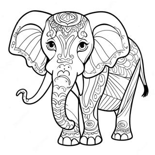 Page A Colorier Dun Elephant Africain 53086-44138