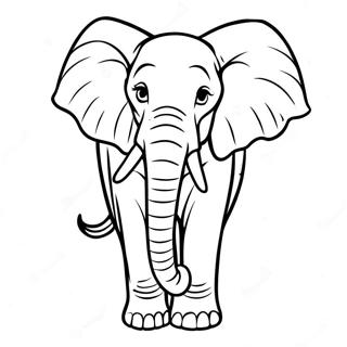 Page A Colorier Dun Elephant Africain 53086-44139