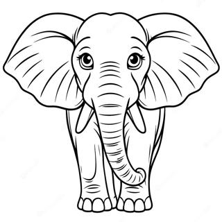 Page A Colorier Dun Elephant Africain 53086-44140