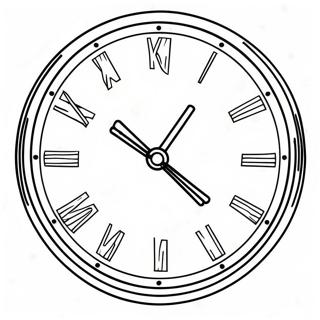 Page A Colorier Horloge Indiquant Lheure 53206-44247