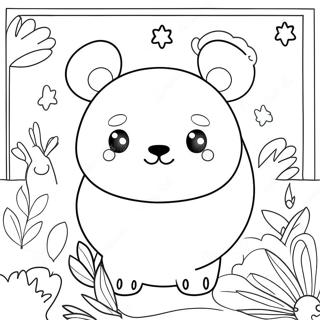 Page A Colorier Horloge Animaux Mignons 53207-44236