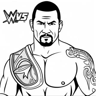 Page A Colorier Wwe Editable 53236-44251