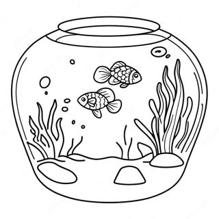 Page A Colorier Aquarium 53257-44258