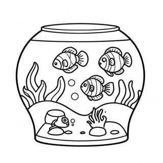 Page A Colorier Aquarium 53257-44259