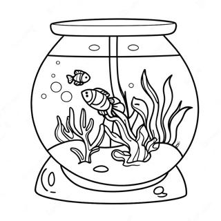 Page A Colorier Scene Daquarium Coloree 53258-44261