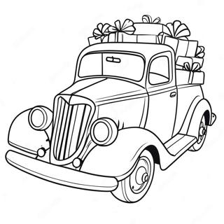 Page A Colorier De Voiture De Noel 53277-44274