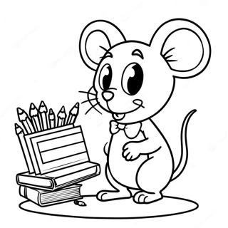 Page A Colorier Si Tu Emmenes Une Souris A Lecole 53287-44284