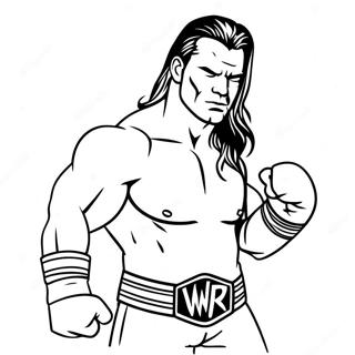 Page A Colorier De Silhouette Wwe 53327-44318