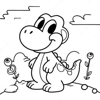 Le Monde Créé De Yoshi Pages À Colorier