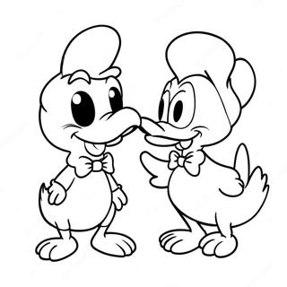 Page A Colorier Donald Et Daisy Duck 53458-44411