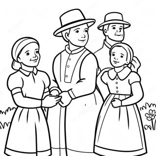 Page A Colorier Reunion De Famille Amish 53489-44439