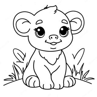 Page A Colorier Bebe Animal Mignon 53499-44457