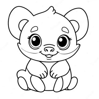 Page A Colorier Bebe Animal Mignon 53499-44459