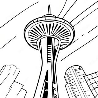 Page A Colorier De La Space Needle De Seattle 53529-44626